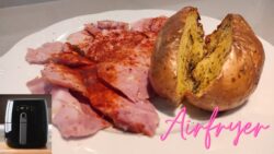 PATATA ASADA con LACÓN en FREIDORA de AIRE /#airfryerrecipes #freidoradeaire #airfryer #lacon