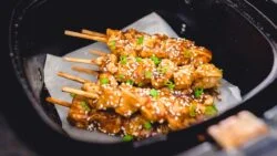 POLLO TERIYAKI EN FREIDORA DE AIRE (Brochetas) 🍗 | Recién Cocinados