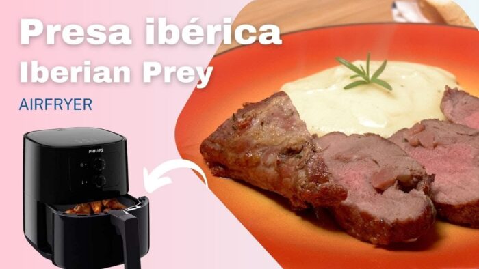 PRESA IBÉRICA CON JAMÓN Y ROMERO en #airfryer 🥩. Receta en FREIDORA DE AIRE 🔥💨