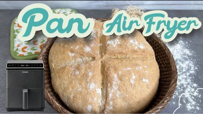 Pan casero en la freidora de aire. ¡¡Resultado espectacular!!