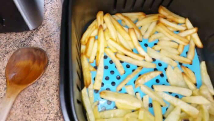 Patatas fritas en freidora de aire #airflyer#aigostar#potatoesrecipes#frozenpotatoes