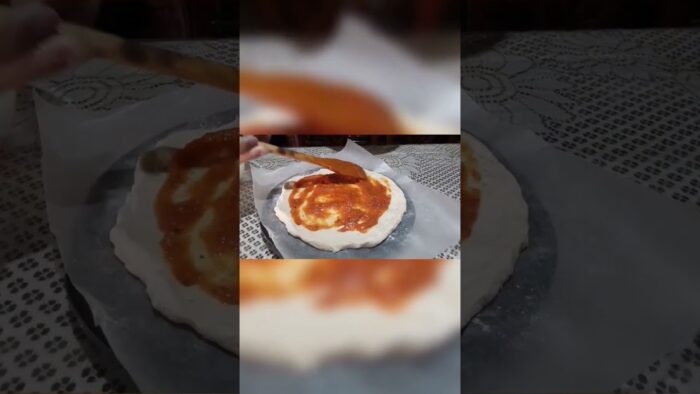 Pizza casera en freidora de aire 🍕