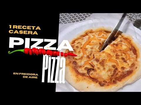 Pizza casera en freidora de aire 🍕| Cind&Nat