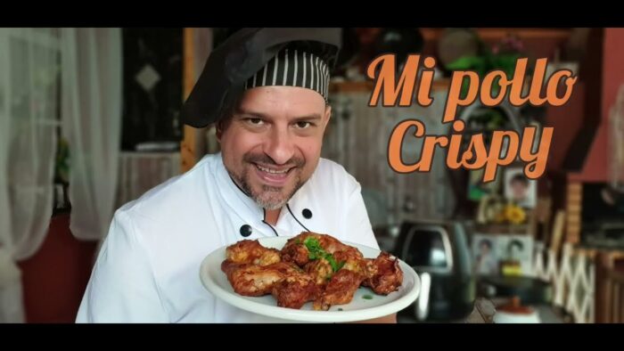 Pollo Frito Crujiente en freidora de aire.
