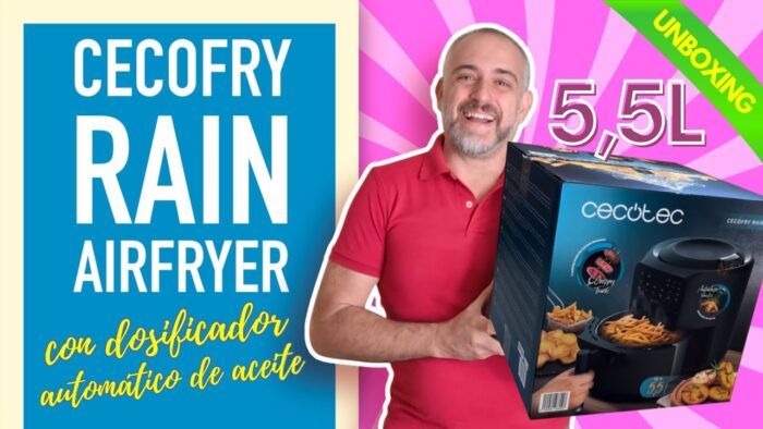 🔥 Pruebo la Cecofry Rain Airfryer 5,5L con dosificador de aceite automático | OPINIONES con RECETAS