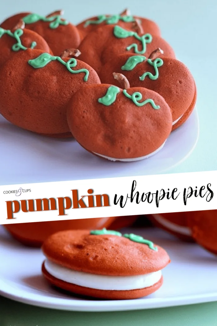 Pumpkin Whoopie Pies | Cookies and Cups
