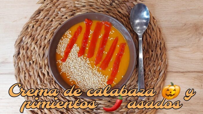 Querrás hacerla todas las semanas! CREMA DE CALABAZA Y PIMIENTOS ASADOS en FREIDORA DE AIRE/AIRFRYER