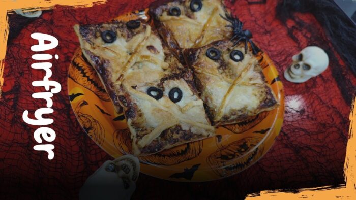 RECETAS HALLOWEEN EN FREIDORA DE AIRE. MOMIAS DE HOJALDRE