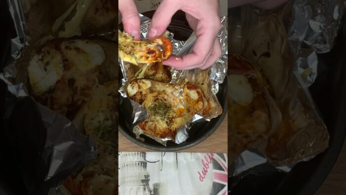 ROLLS DE PIZZA EN LA FREIDORA DE AIRE 🍕 #shorts