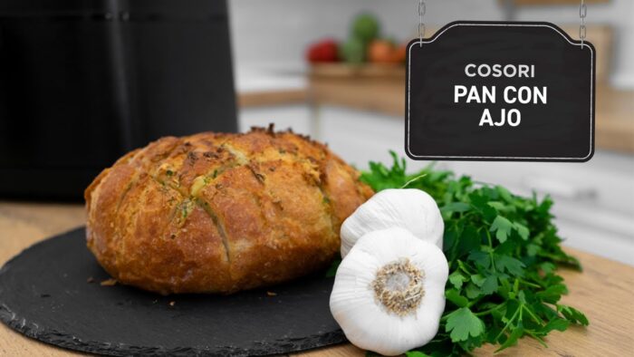 Receta pan de ajo en freidora de aire Cosori