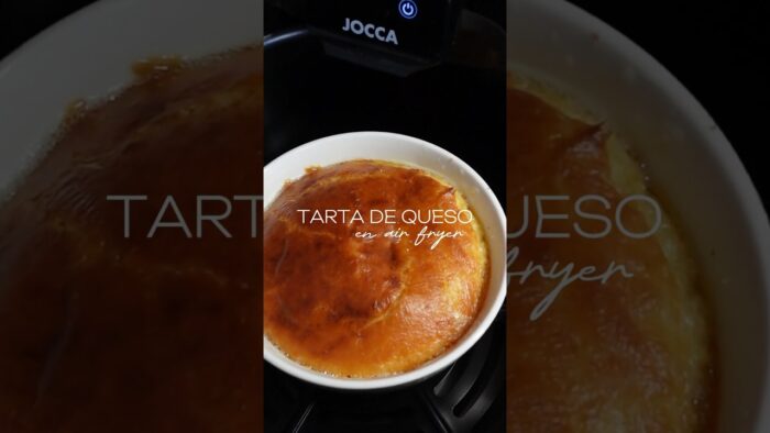 Receta tarta de queso saludable en air fryer / freidora de aire