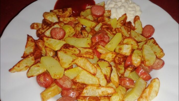 SALCHIPAPAS rapidas, faciles y sobretodo sin manchar, en freidora de aire TRISTAR