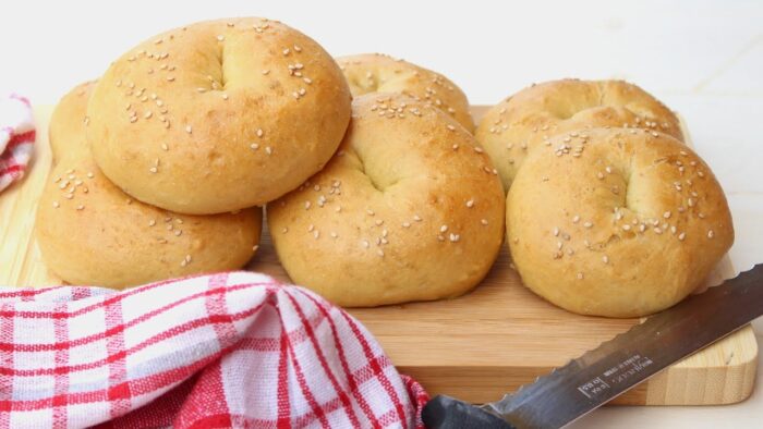 SÚPER ESPONJOSOS Bagels hechos con thermomix