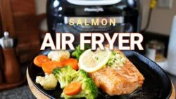 Salmón en la freidora de aire, receta facil y rapida