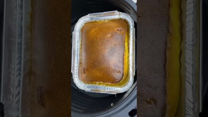 Torta de auyama en la freidora de aire.