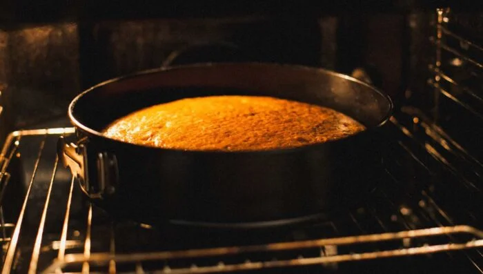 Bizcocho casero de caqui