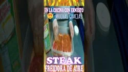 como cocinar un steak en freidora de aire #shorts