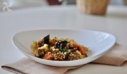 Cuscús con zanahoria y berenjena