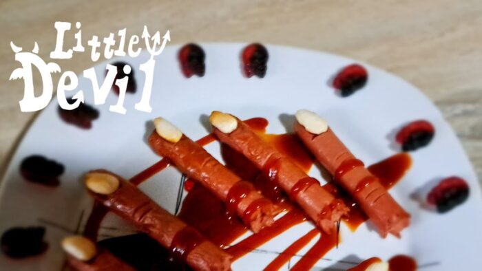 dedos ensangrentados en freidora de aire           (receta fácil y rápida)#cocinacnpekitas #cecotec