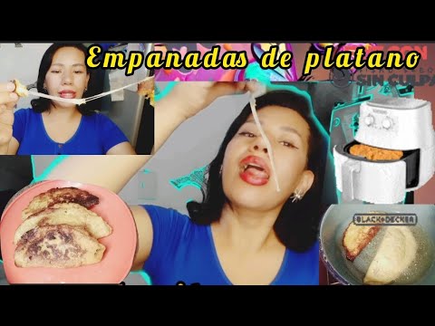 empanadas de plátano macho con queso en la freidora de aire/sin grasa