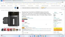 🍳 ¡Oferta Amazon! Freidora de aire Moulinex Easy Fry & Grill de 4.2L barato 80€ ¡45 DTO! Op ...