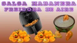 ¿La salsa más picante del mundo? SALSA HABANERO EN FREIDORA DE AIRE SUPER PRACTICA EN 15 MINUTOS.