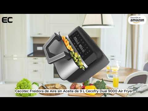 Cecotec Freidora de Aire sin Aceite de 9 L Cecofry Dual 9000 Air Fryer