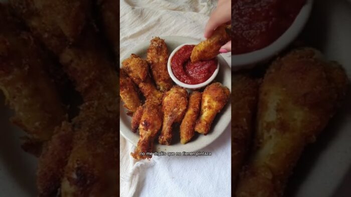 Alitas de pollo CRUJIENTE en freidora de aire