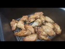 Alitas de pollo adobadas en freidora de aire