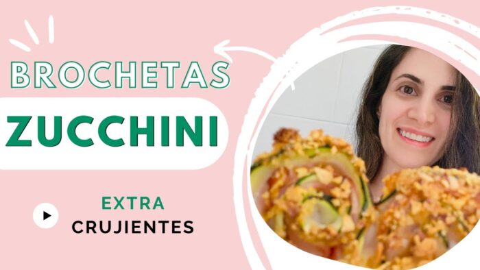 🥒BROCHETAS de Calabacín relleno🥒 | MUY FACILES | ¡Receta en Freidora de Aire!