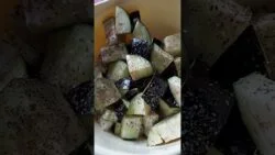 Berenjenas en freidora de aire. #airfryer#berenjenas