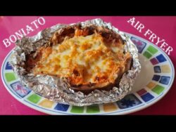 Boniato asado y relleno en freidora de aire/ air fryer (SUBTITULADO)