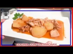 CALAMARES GUISADOS CON PAPAS RECETA DE CUCHARA FACIL CON THERMOMIX