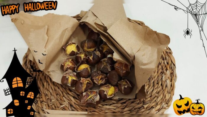 CASTAÑAS EN 15 MINUTOS EN AIRFRYER/FREIDORA DE AIRE! #castañas #chestnuts #halloween #castañada