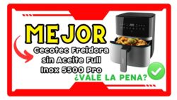 🥇🌟 CECOTEC 5500 PRO FREIDORA DE AIRE SIN ACEITE ¿MERECE LA PENA?