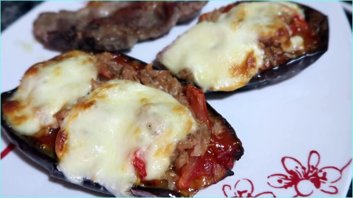 COMO ASAR BERENJENAS EN EL AIR FRYER | BERENJENAS RELLENAS EN FREIDORA DE AIRE