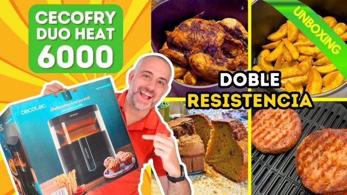 🔥Cecofry DuoHeat 6000 Airfryer DOBLE RESISTENCIA | UNBOXING de la Freidora de Aire | PRUEBA OPINIÓN