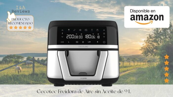 Cecotec Freidora de Aire sin Aceite de 9 L Cecofry Dual 9000