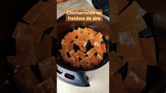 Chicharrones de harina en freidora de aire muy rápidos de hacer. #frituras #freidoradeaire