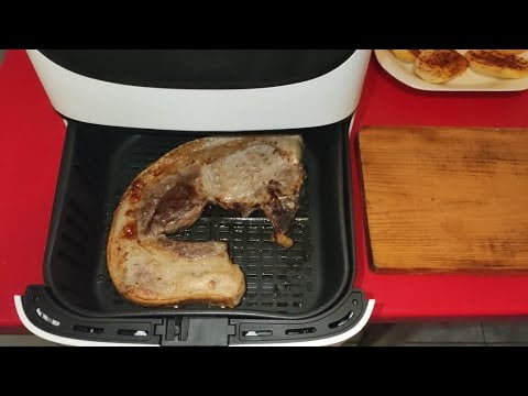 Chuletón de Cerdo 🐷 en Freidora de Aire Cosori 😋. Delicioso