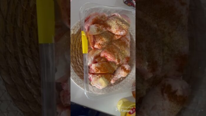 Como hacer pollo sabroso en freidora de aire! #receta #comidasaludable #recetas #comidasana #comida
