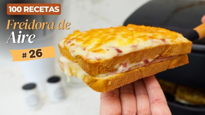 Coque Monsieur – Sandwich de Jamón, Queso  y Bechamel 🥪 ¡Fácil y  Delicioso!  @Cosori TurboBlaze