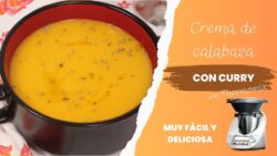 🍲DELICIOSA y SALUDABLE crema de calabaza con curry en Thermomix🍲 #receta #thermomix #cremadecalabaza
