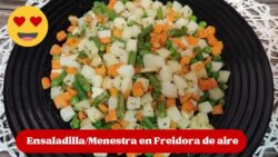 🥗 ENSALADILLA o MENESTRA congeladas en FREIDORA DE AIRE: la opción más sabrosa