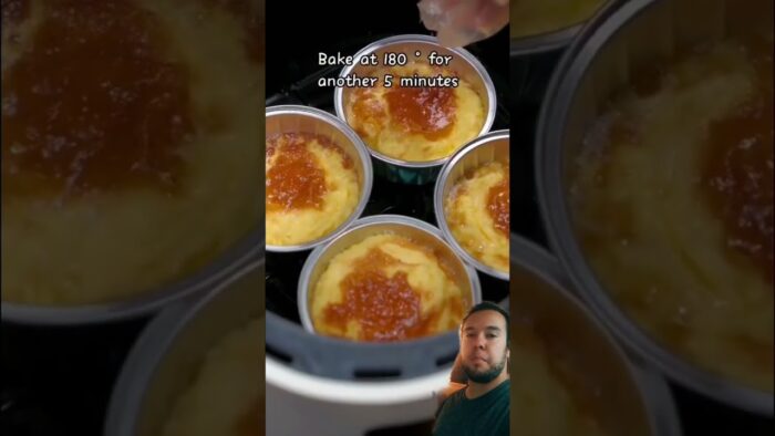 Flan en freidora de aire