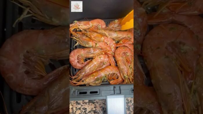 Gambones en la freidora de aire #freidoradeaire #recetas #recetasfaciles