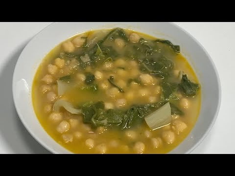 Garbanzos con Acelgas en Thermomix TM6 y Monsieur Cuisine