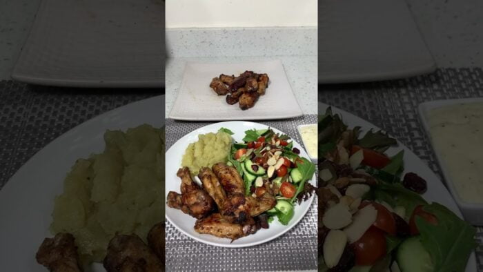Hice alitas de pollo en la freidora de aire sin grasa!