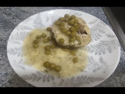 Merluza en salsa verde rápida en Freidora de aire o Air Fryer