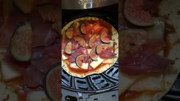 Mini pizza en la freidora de aire #airfryer #airfryerrecipes #pizza